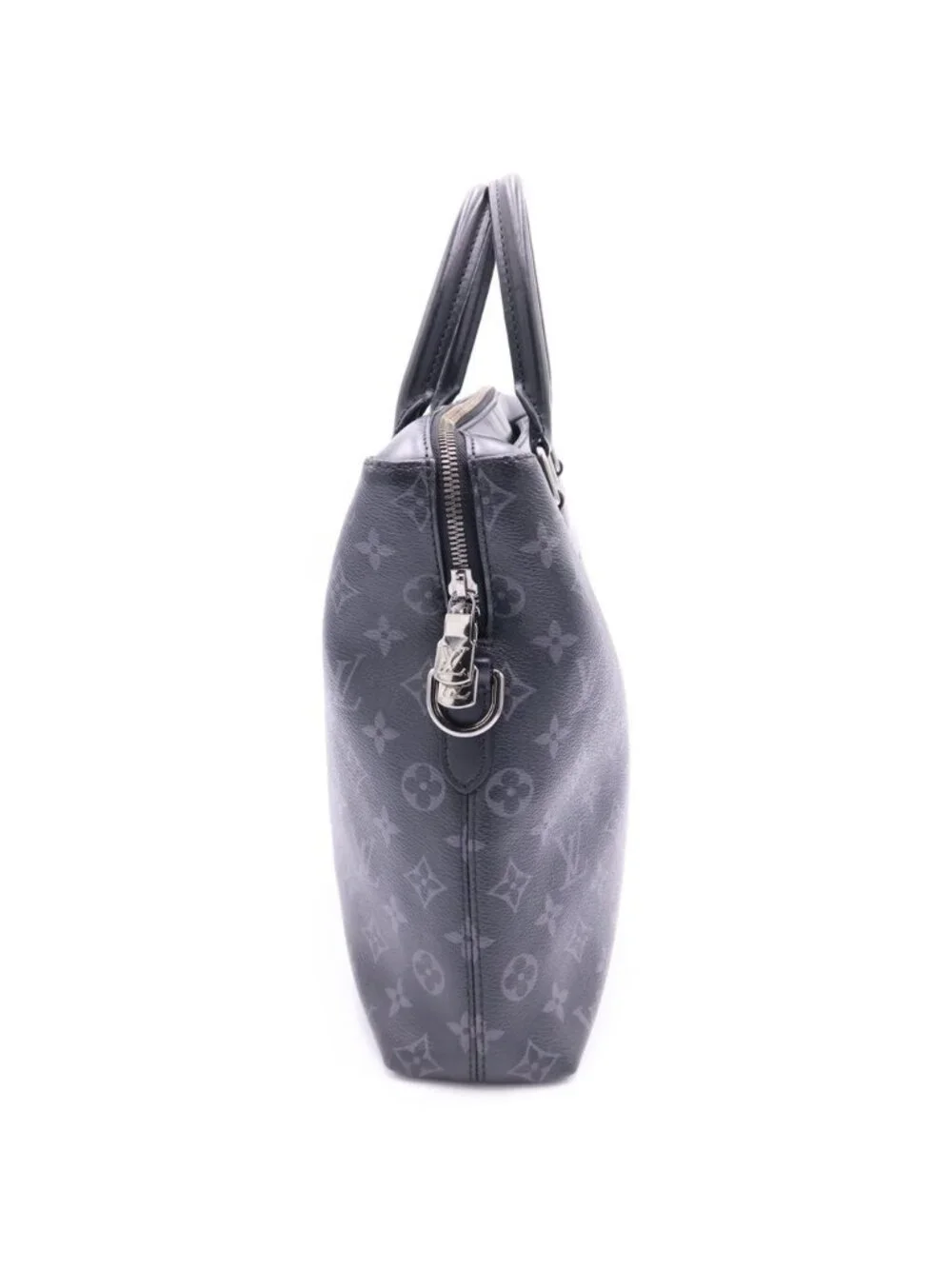 Louis Vuitton Monogram Eclipse Odysse Briefcase Handbag Black Leather
